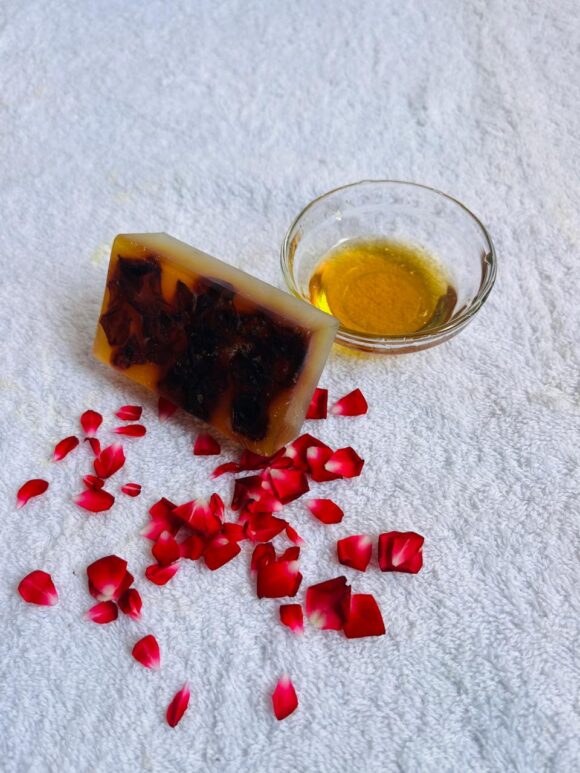 Honey & Rose Petals Soap