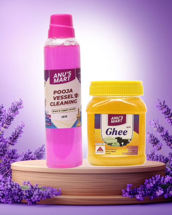 Pooja Vessel Cleaning + Ghee