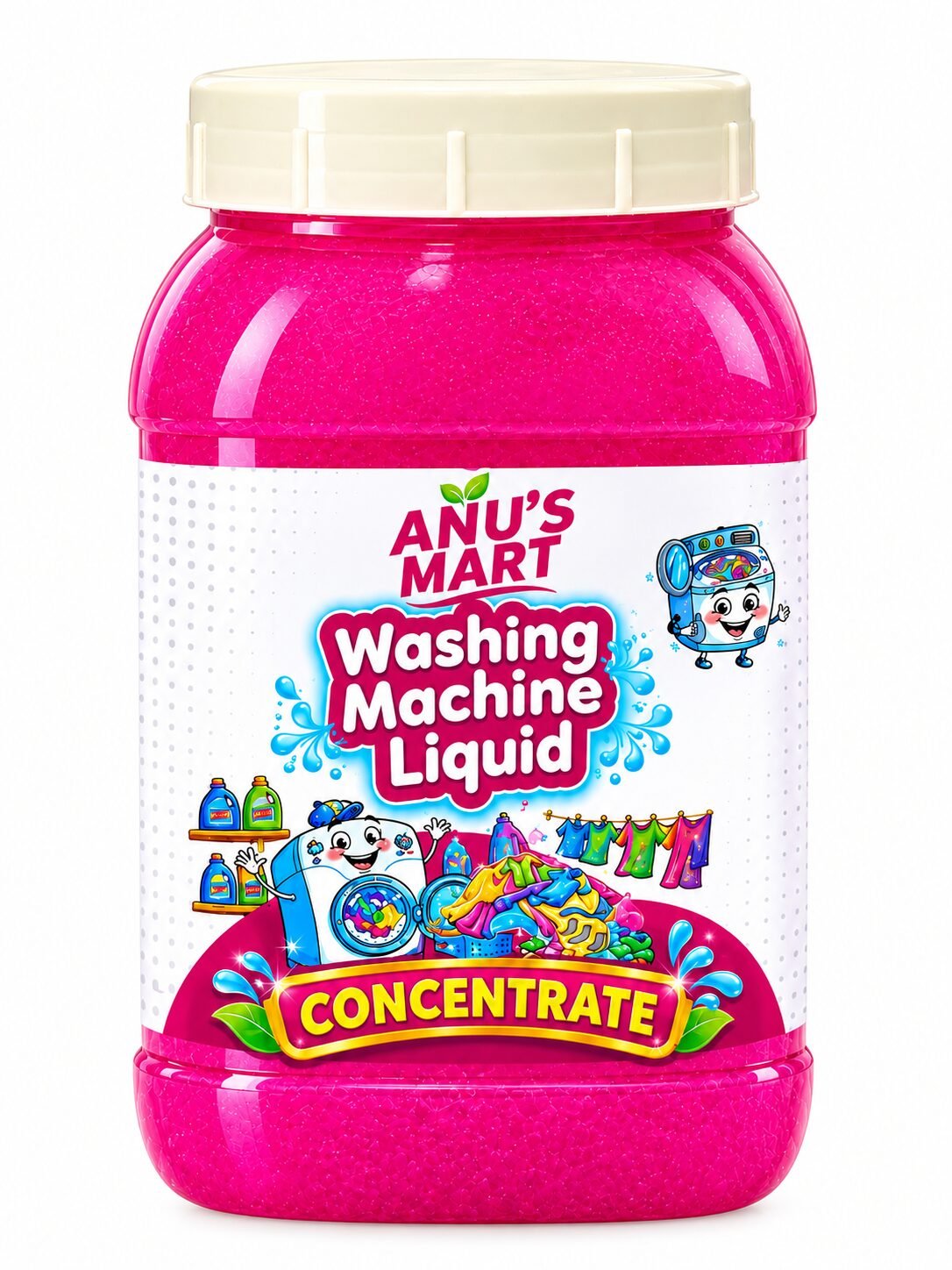 Pink Washing Machine Liquid Concentrate 1KG